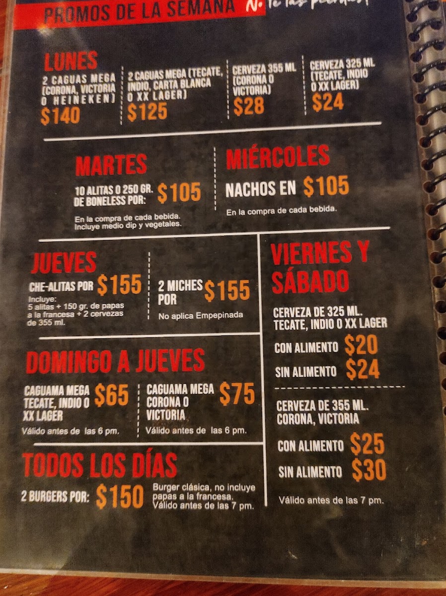 AlasWings Morelos Menu - Image 1
