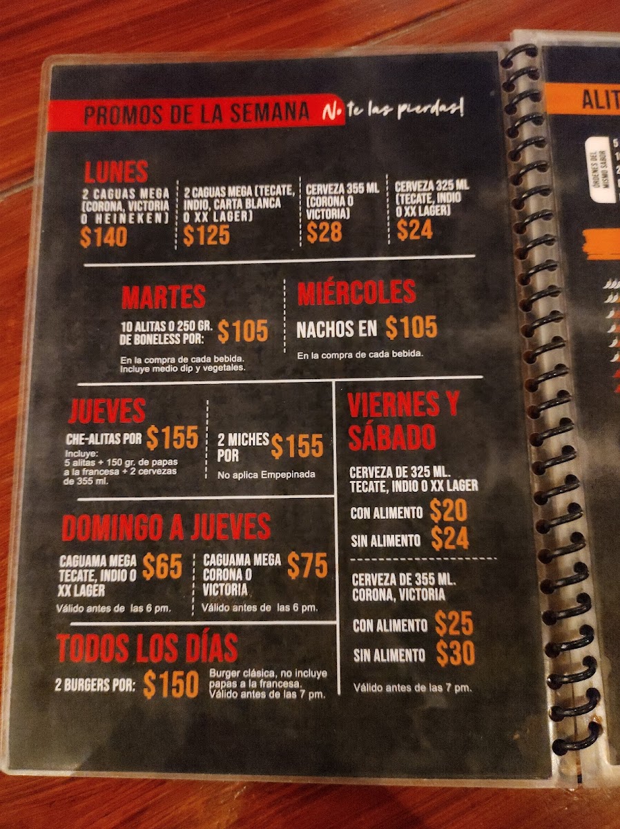 AlasWings Morelos Menu - Image 2